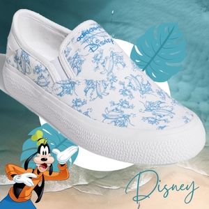 🌊 Adidas 3MC Slip-on Disney Sport Goofy Surf Blue White Men's Size 10